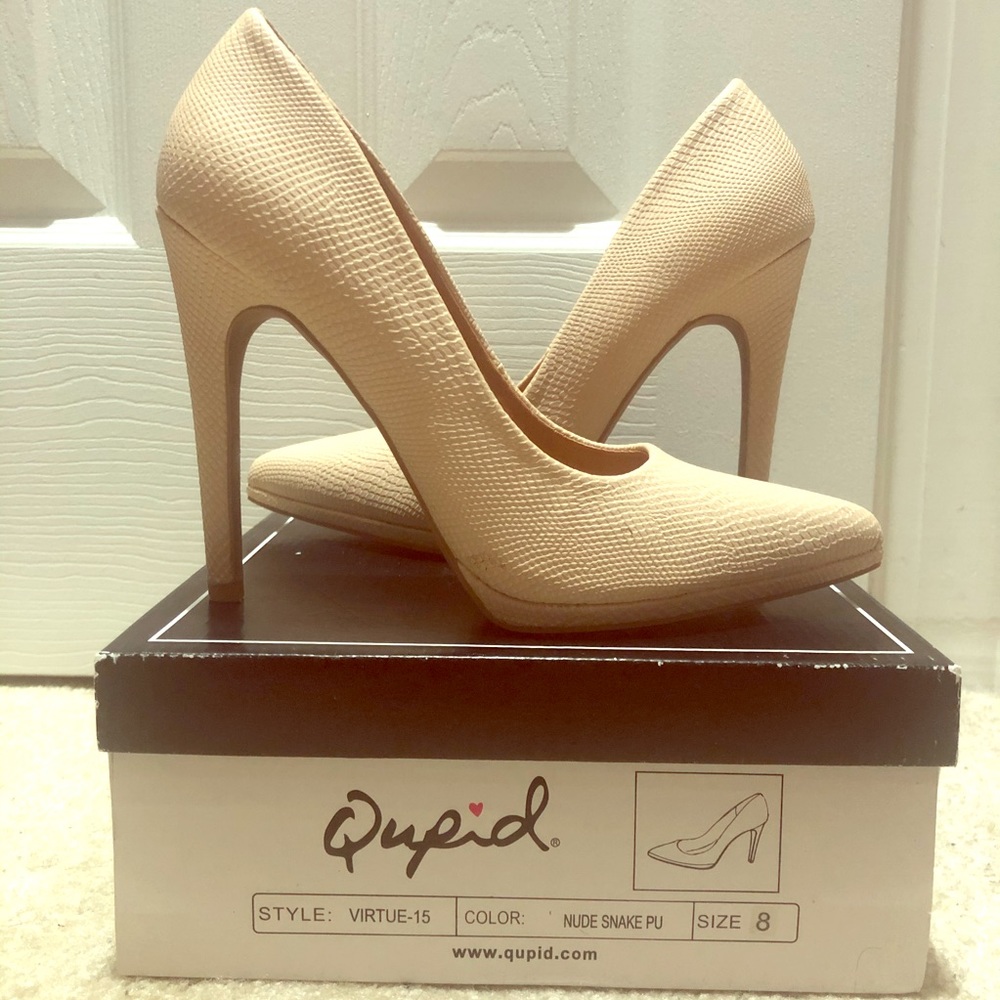 Qupid Nude Pumps